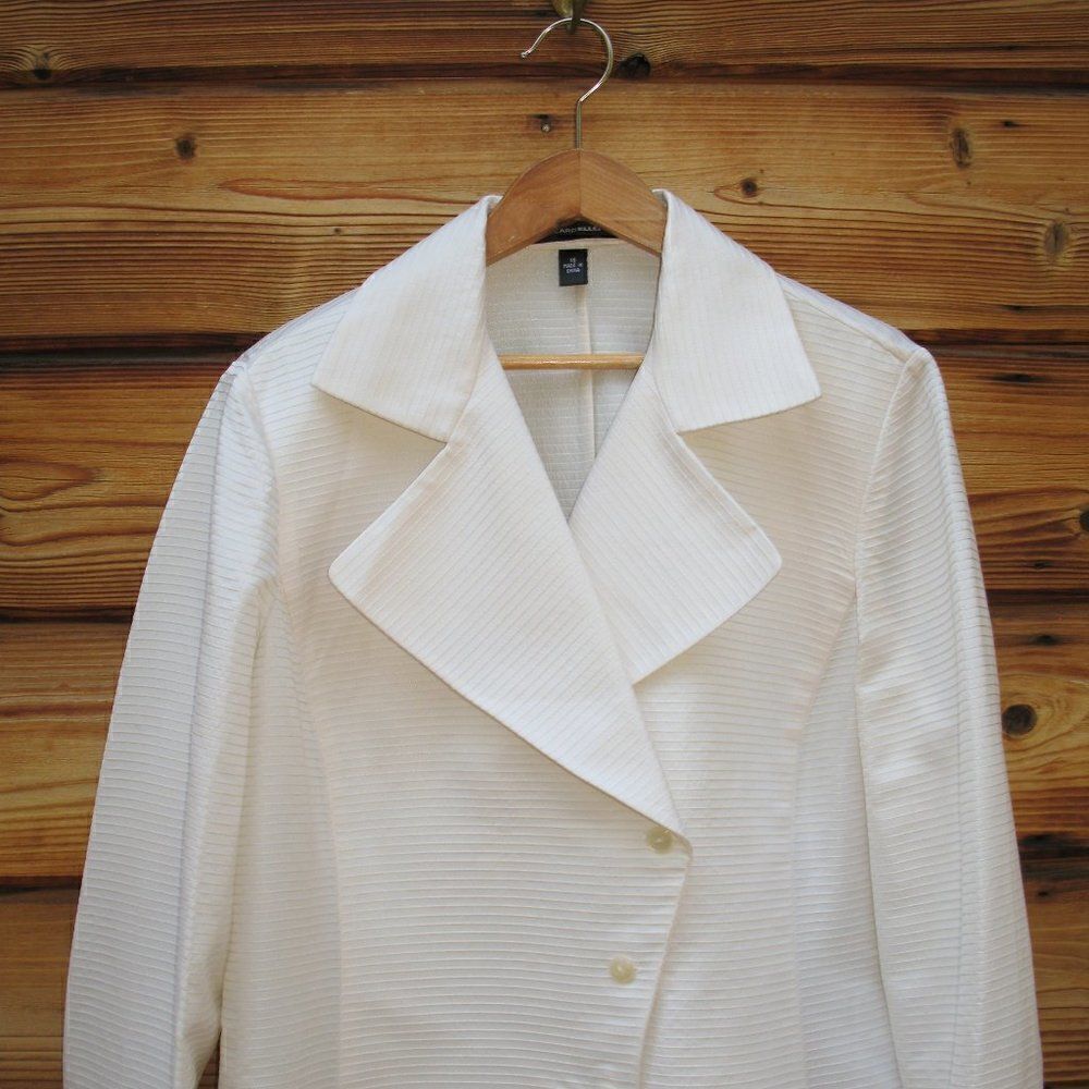 NWOT Cream Textured Wool Blend Jacket Shacket - Picture 3 of 8